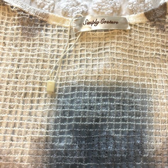 Simply Couture lace embroidered sweater, NWOT - Picture 3 of 7